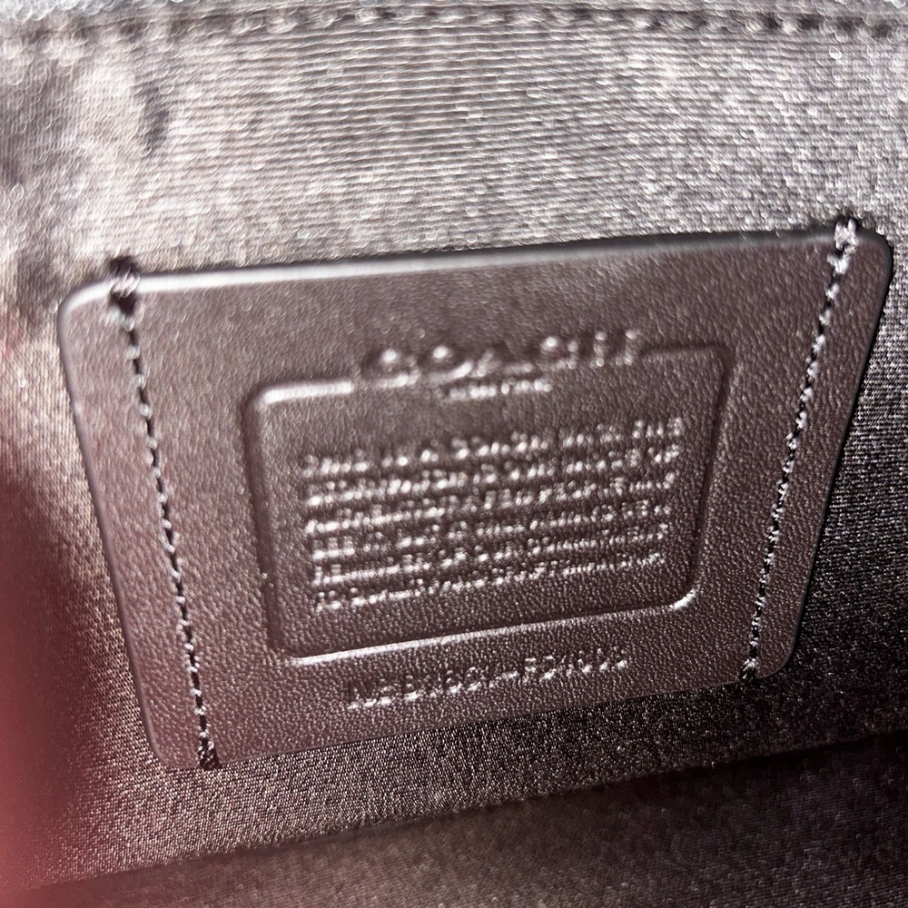 Coach Signature Brown and Black Briefcase - Picture 3 of 3